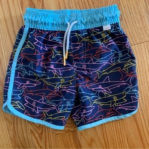 3/$10 - Cat & Jack boys swim trunks size 3T - Sharks